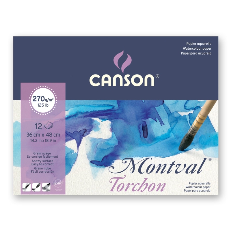 Canson Montval Watercolour Pad Gsm Snowy Grain Sheets