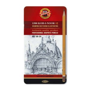 Kohinoor : Toison D’or Graphite Pencils 8B-2H (Tin Box)