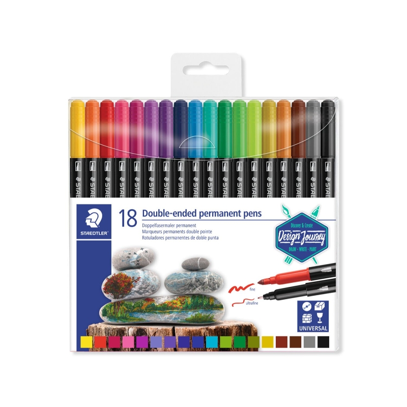 Staedtler Double Ended Permanent Pens