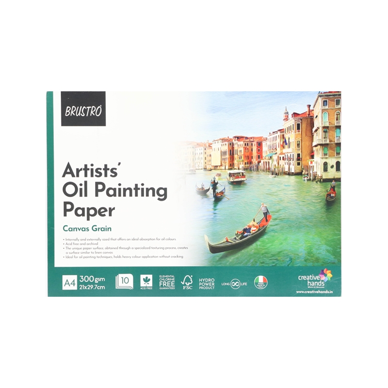 Brustro Artists Oil Painting Glued Pad 300 GSM